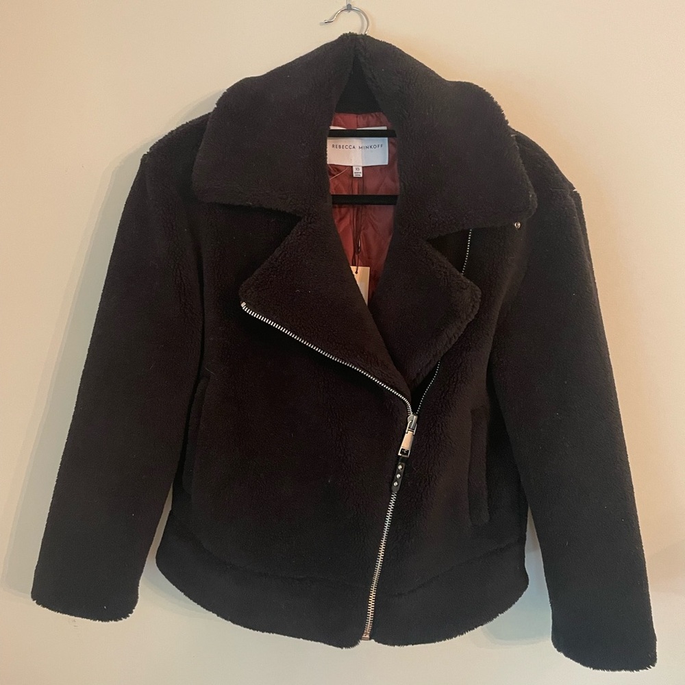 Rebecca Minkoff Sherpa Moto Jacket